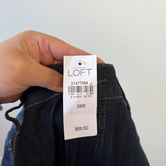Ann Taylor Loft Modern Skinny Ankle Jeans Stretch Dark Wash Women's Sz 6/28 NWTs - Picture 10 of 10
